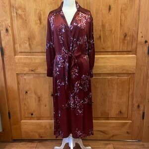 Vince long sleeve dress-M. NWT cranberry color.